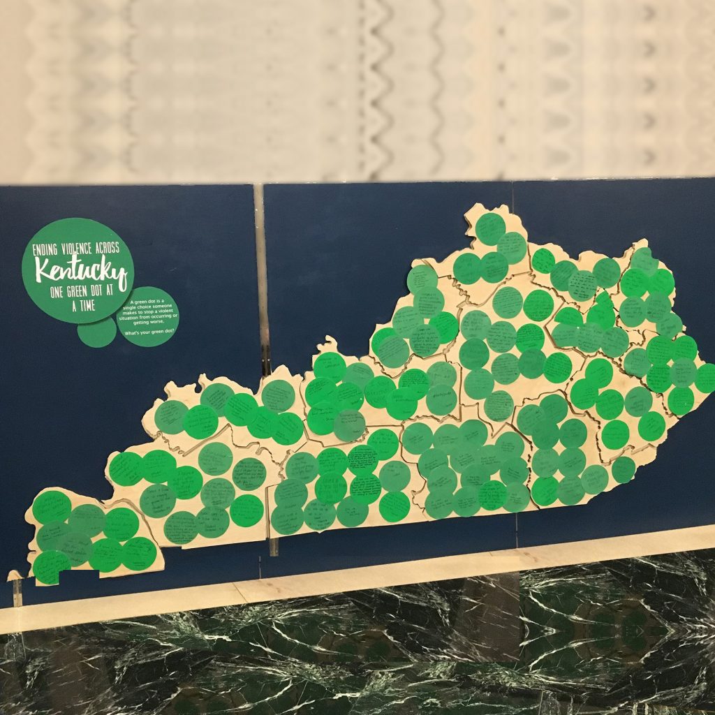 Green Dot Ky traveling art project